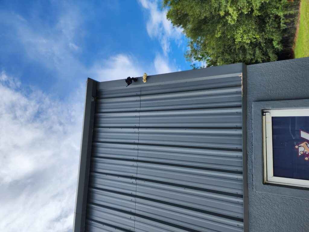 Professional commercial security camera systems installation on a business in Florida