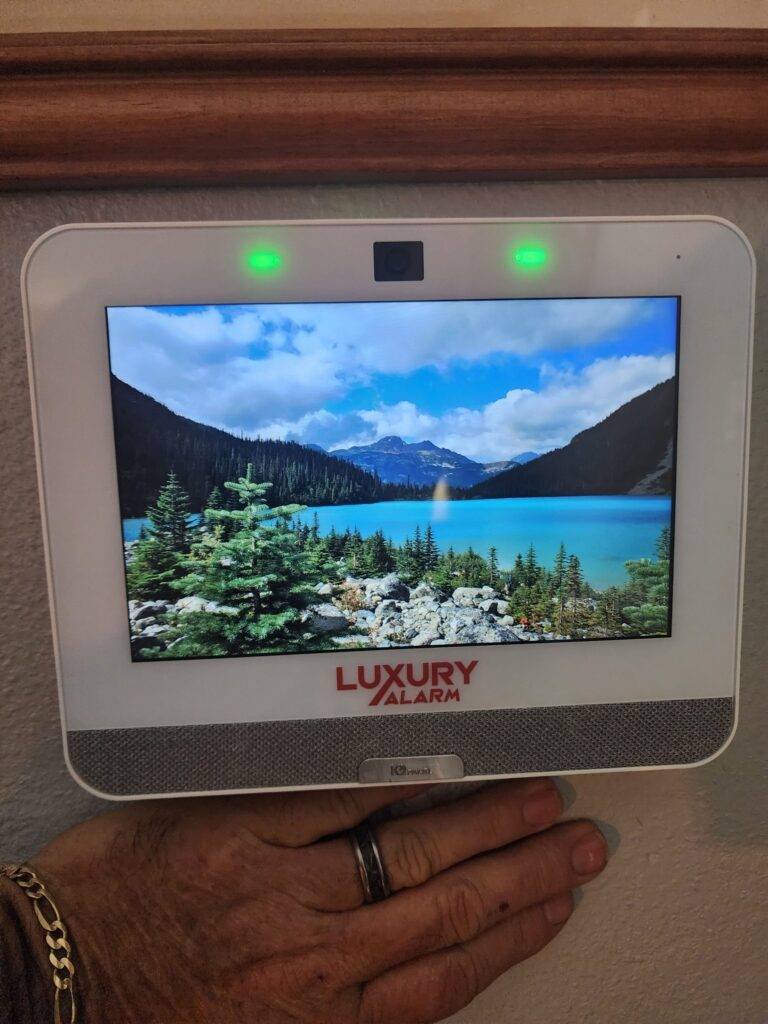 Luxury home security system smart control panel for Florida home automation